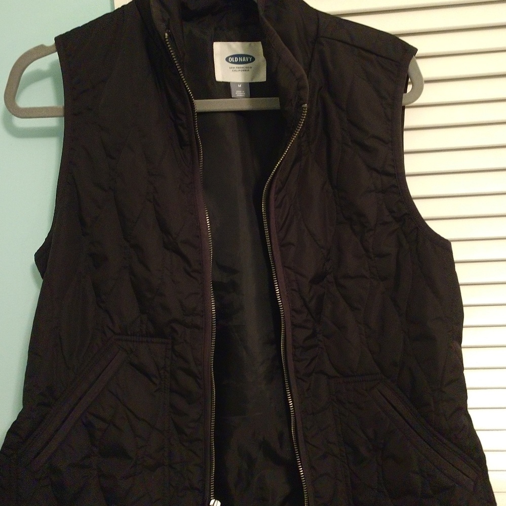 Old Navy Black Vest sz M